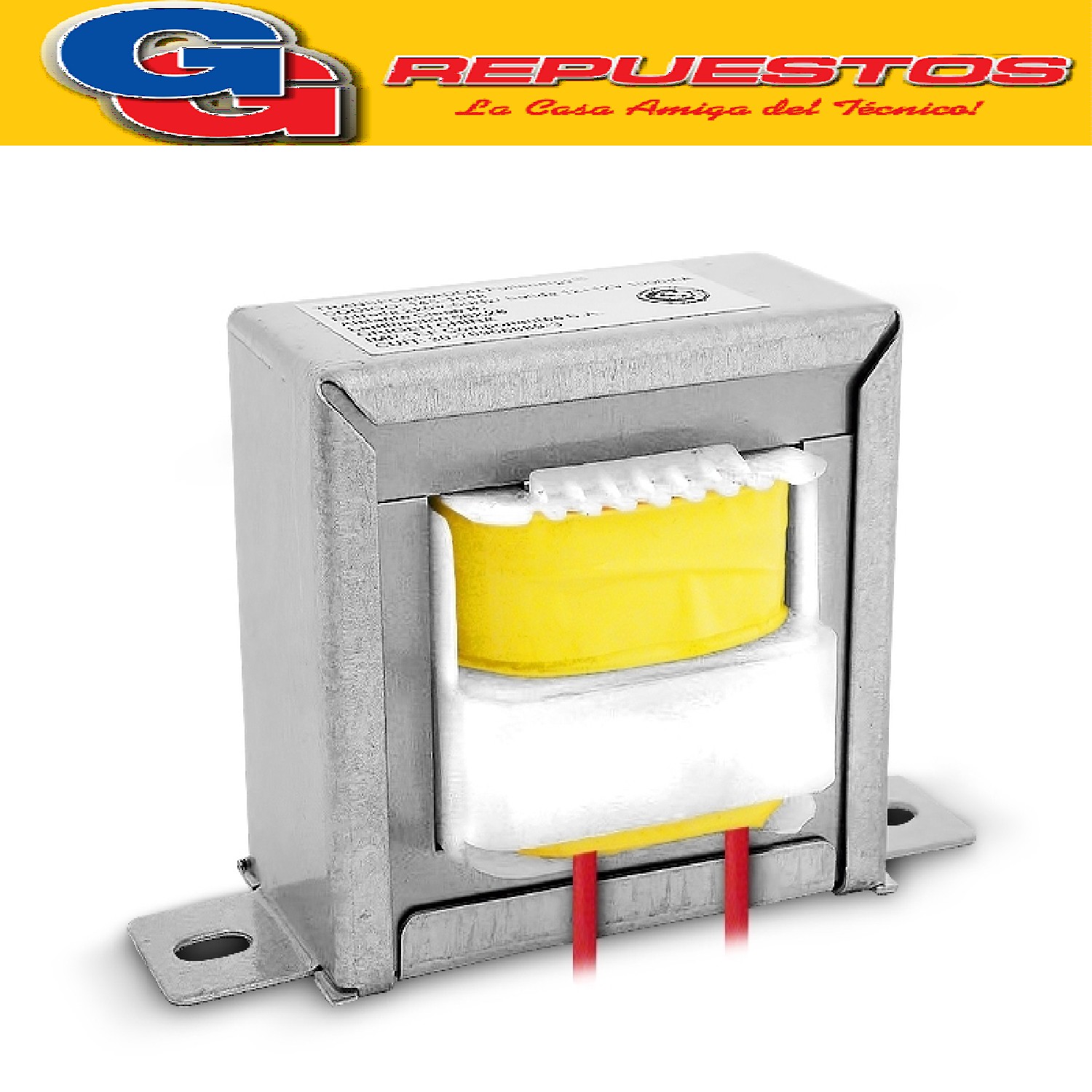TRANSFORMADOR 220V A 12V 2A 2000MA Entrada 220Vca, 50Hz
Salida 12Vca / 2000mA
Aislante Clase B
Laminación 66x28mm