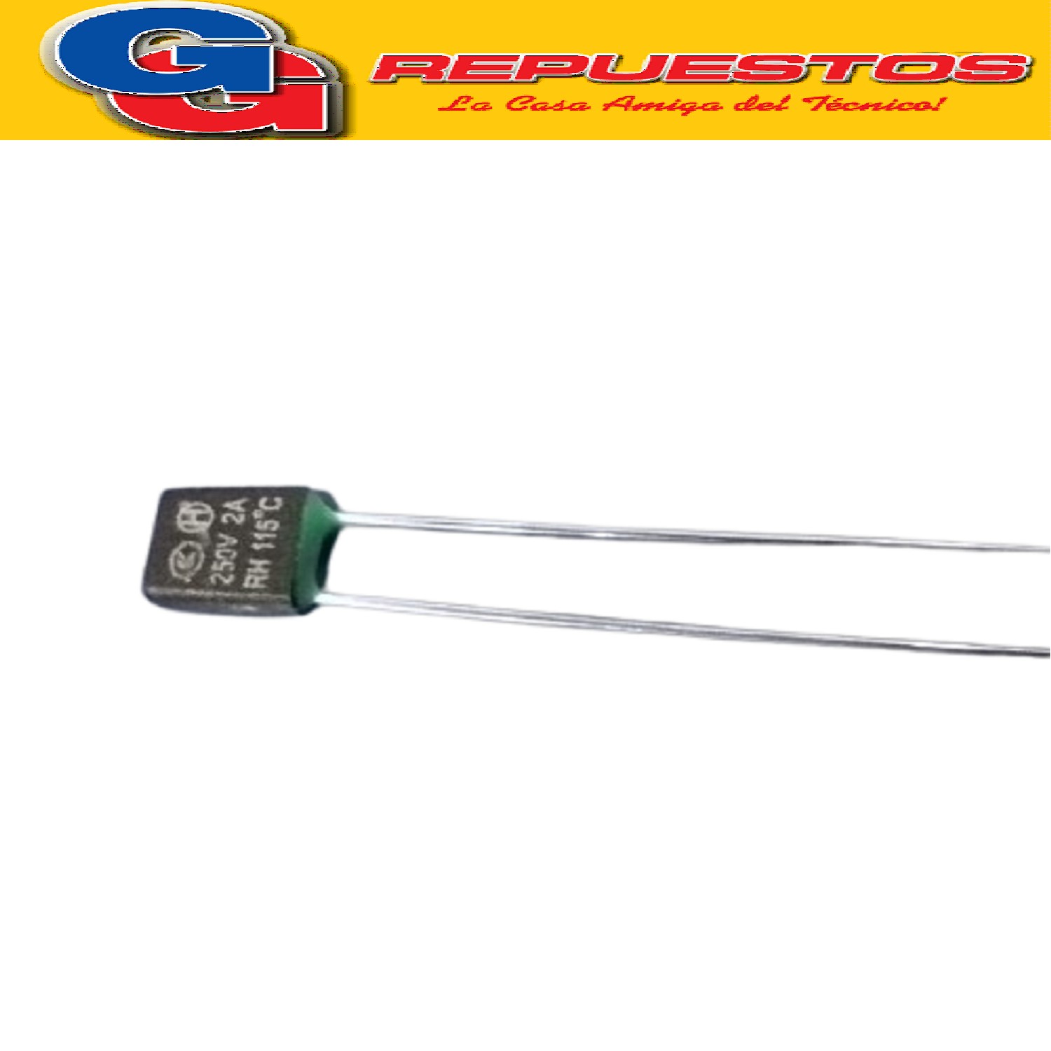 FUSIBLE TERMICO 115ºC 2A 250V