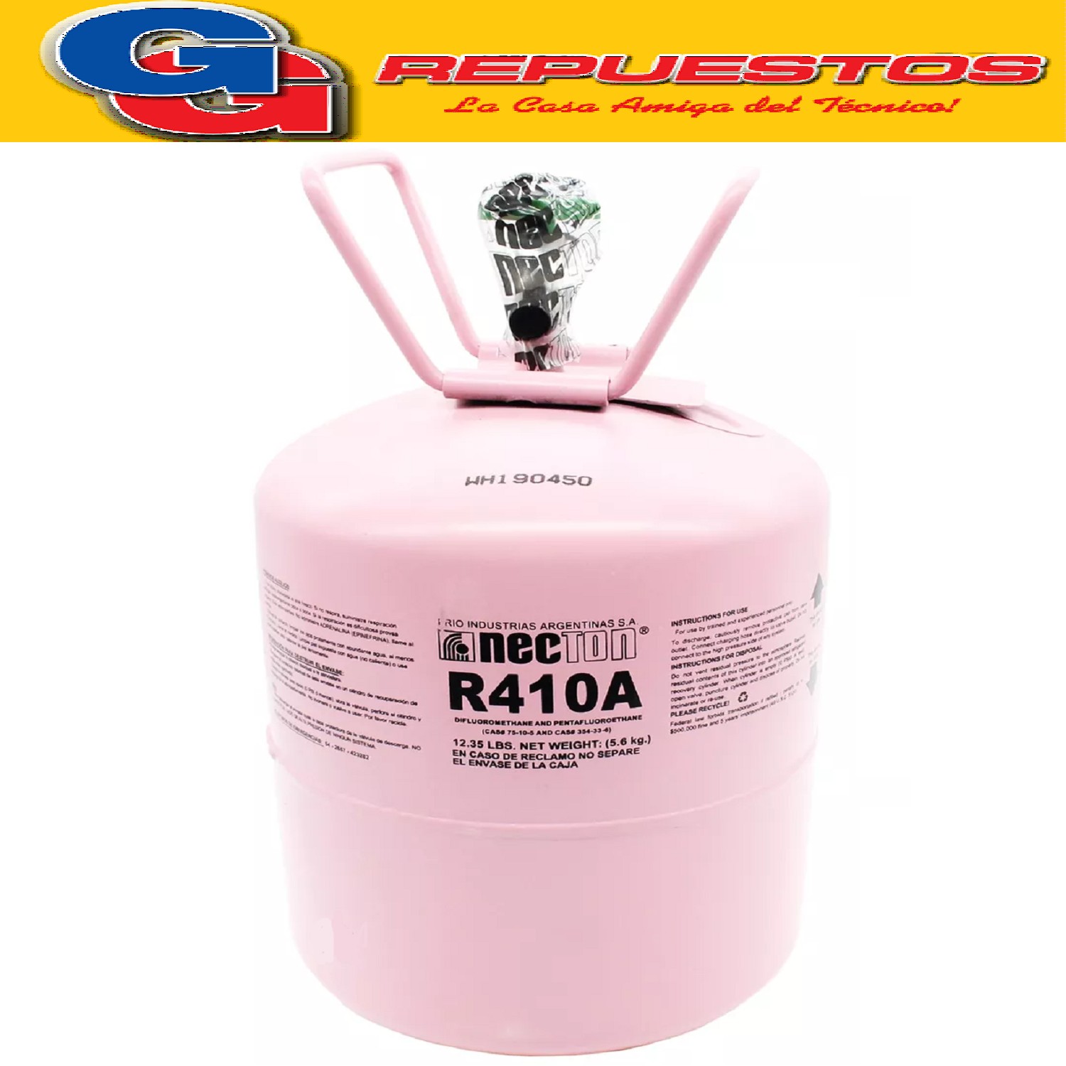 GARRAFA GAS R410 5.6 KG NECTON