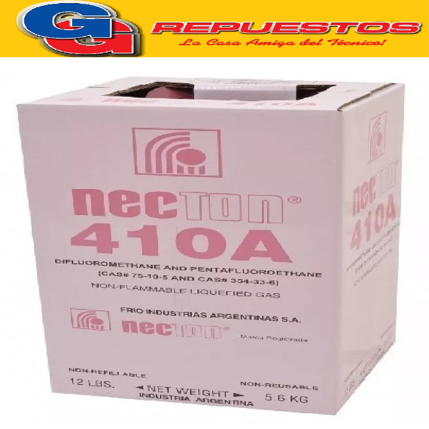 GARRAFA GAS R410 5.6 KG NECTON