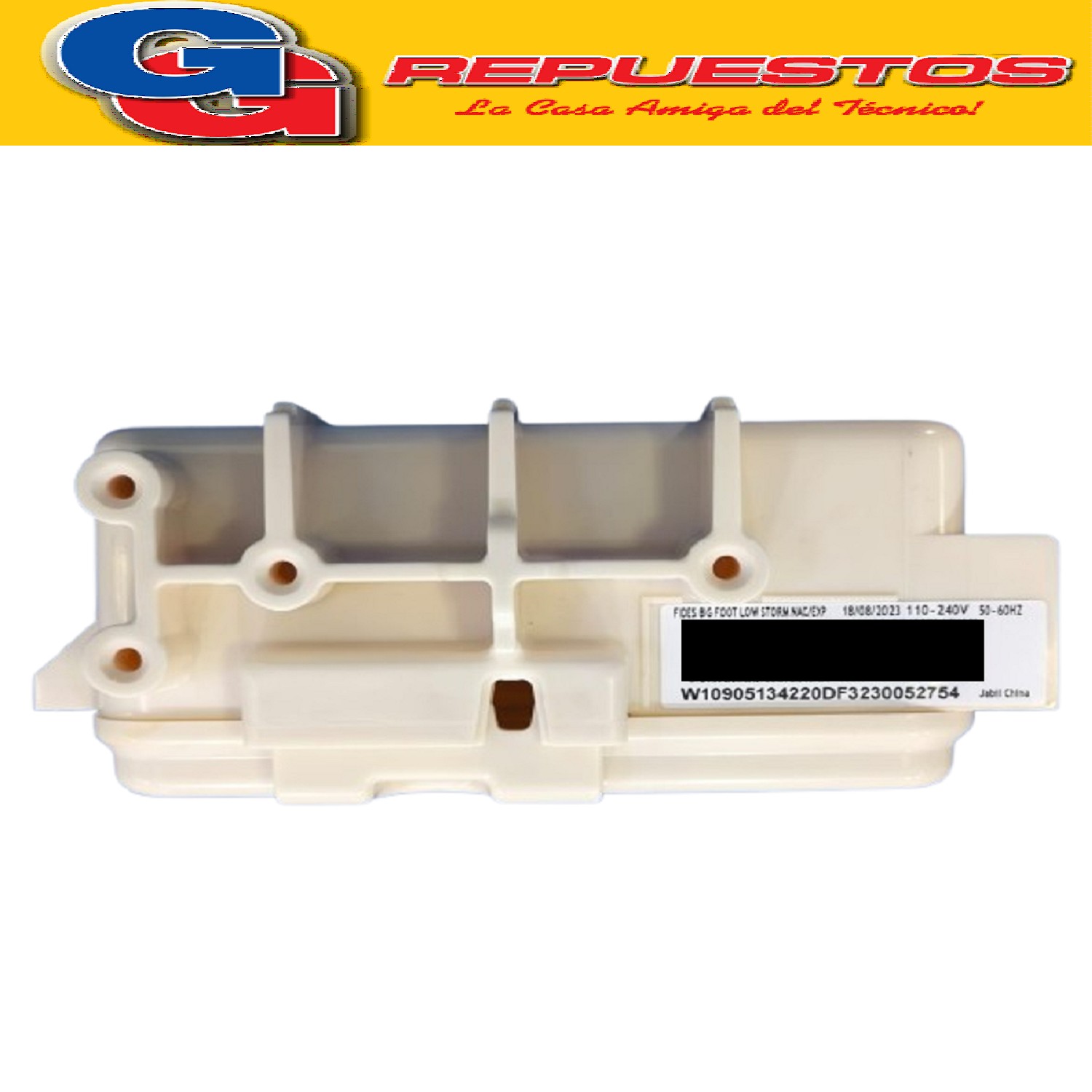 PLAQUETA DE POTENCIA HELADERA WHIRLPOOL WRE80K2 BRE80ABANA - BRE80ABBNA-BRE80AKANA-BRE80AKBN
PLACA PARA HELADERA WHIRLPOOL W10905134 (WHIRLPOOL) CONTROL ELECTRONICO FIDES WRE80K2-BRE80AK-BRE80AB