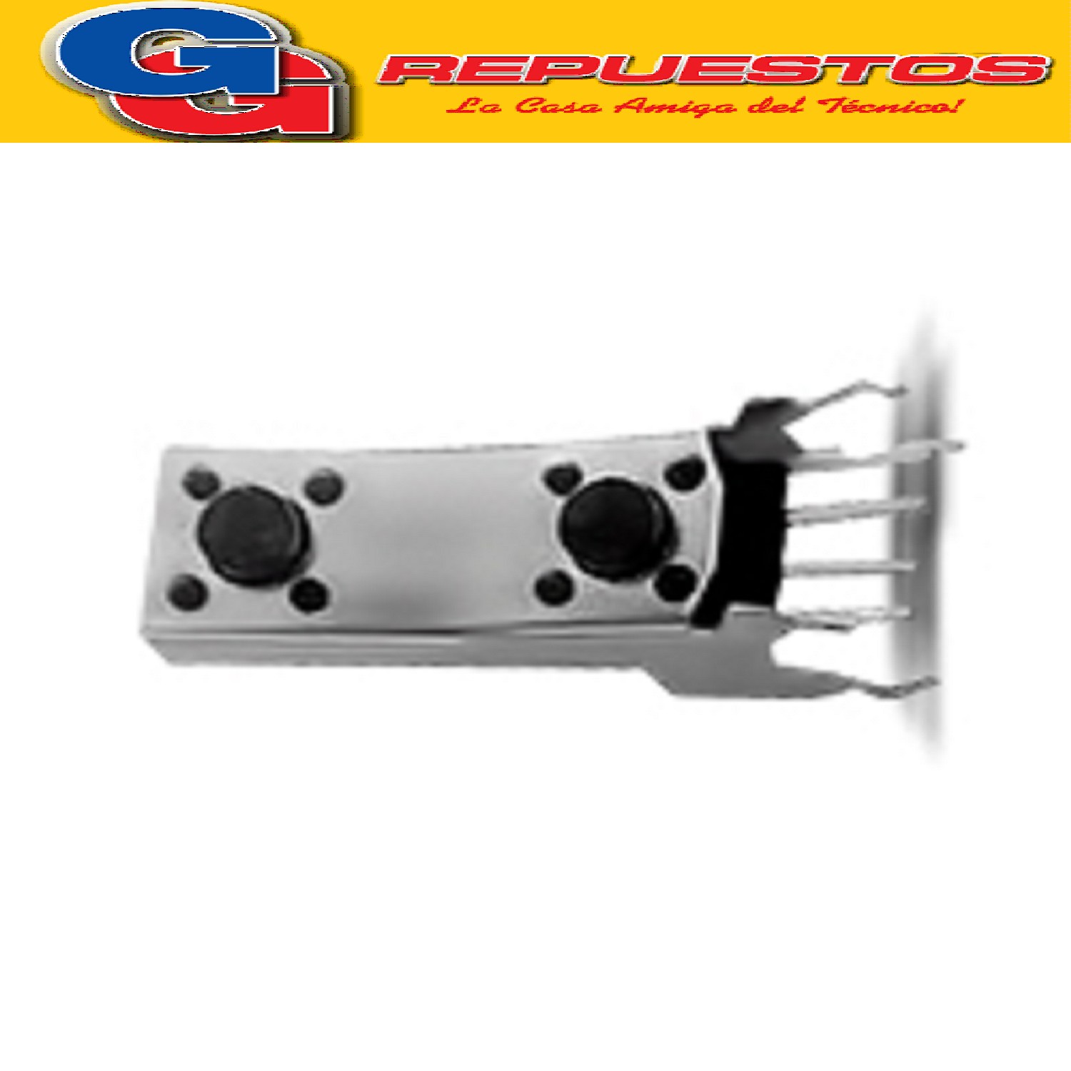 MICROSWITCH TACT SWITCH DOBLE BAJO  4 P. 90º VERTICAL (SW063 )