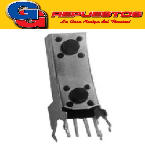 MICROSWITCH TACT SWITCH DOBLE BAJO  4 P. 90º VERTICAL (SW063 )