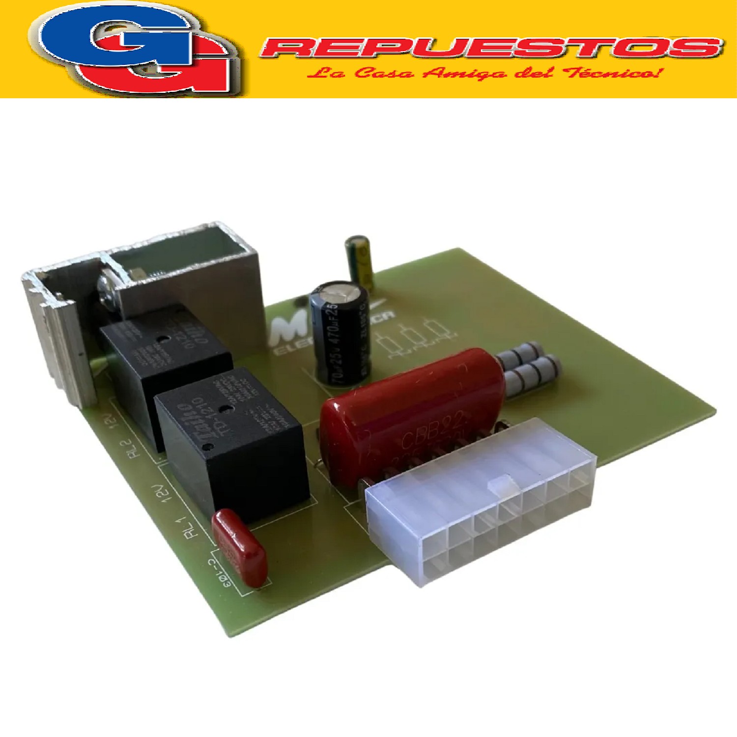 PLAQUETA ALTA VELOCIDAD COMPATIBLE CON LONGVIE 800 RPM 5616- 5815-5817  COPIA TIPO MC PLAQUETA MOTOR LAVARROPAS