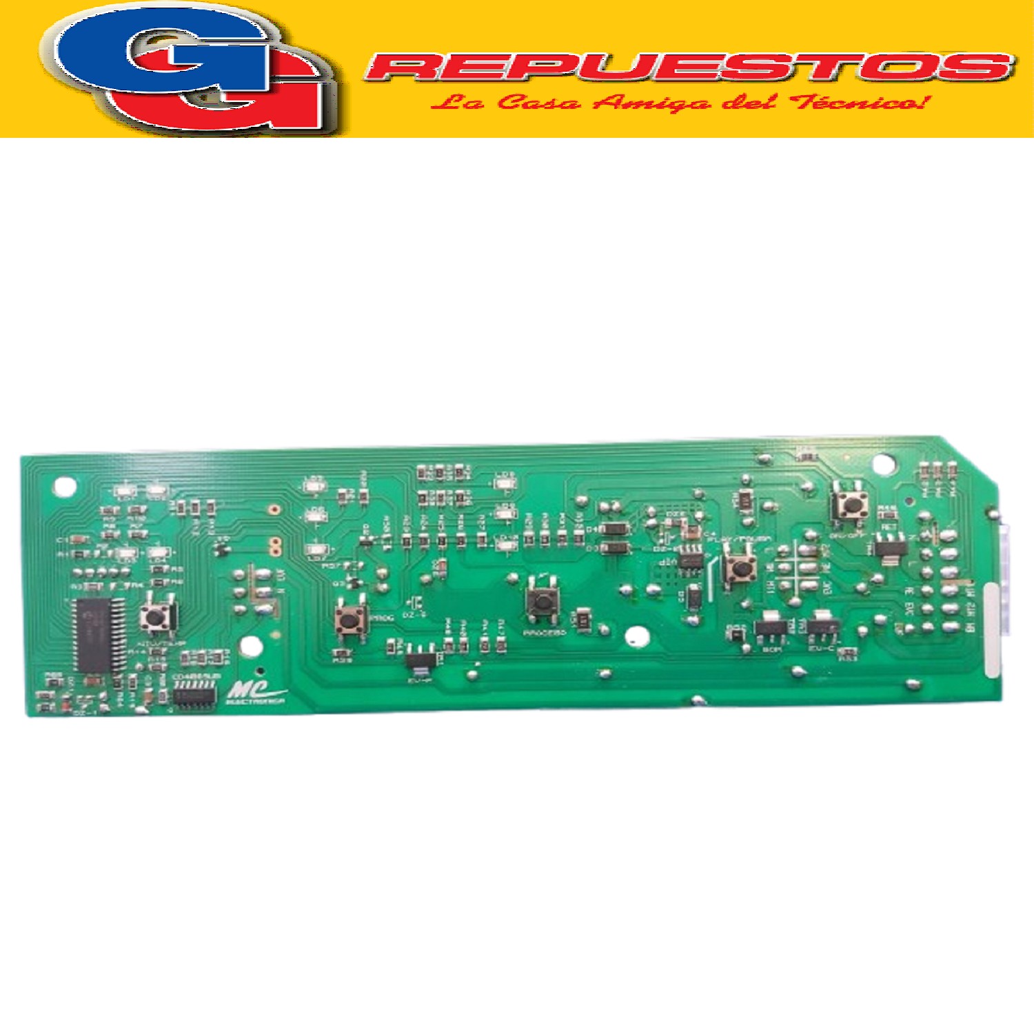 PLAQUETA PARA LAVARROPAS TIPO MC GAFA GLAV 6100 7000  (Programix 6100)-GLA V 6000 7000 MODELO VIEJO ELECTROLUX ELAV 8450 1 FICHA Y 2 FICHAS TIPO MC PLACA DIGITAL PROGRAMMING 6.5 PLACA DE MANDOS GAFA GLAV 6100-GLAV 7000-6500