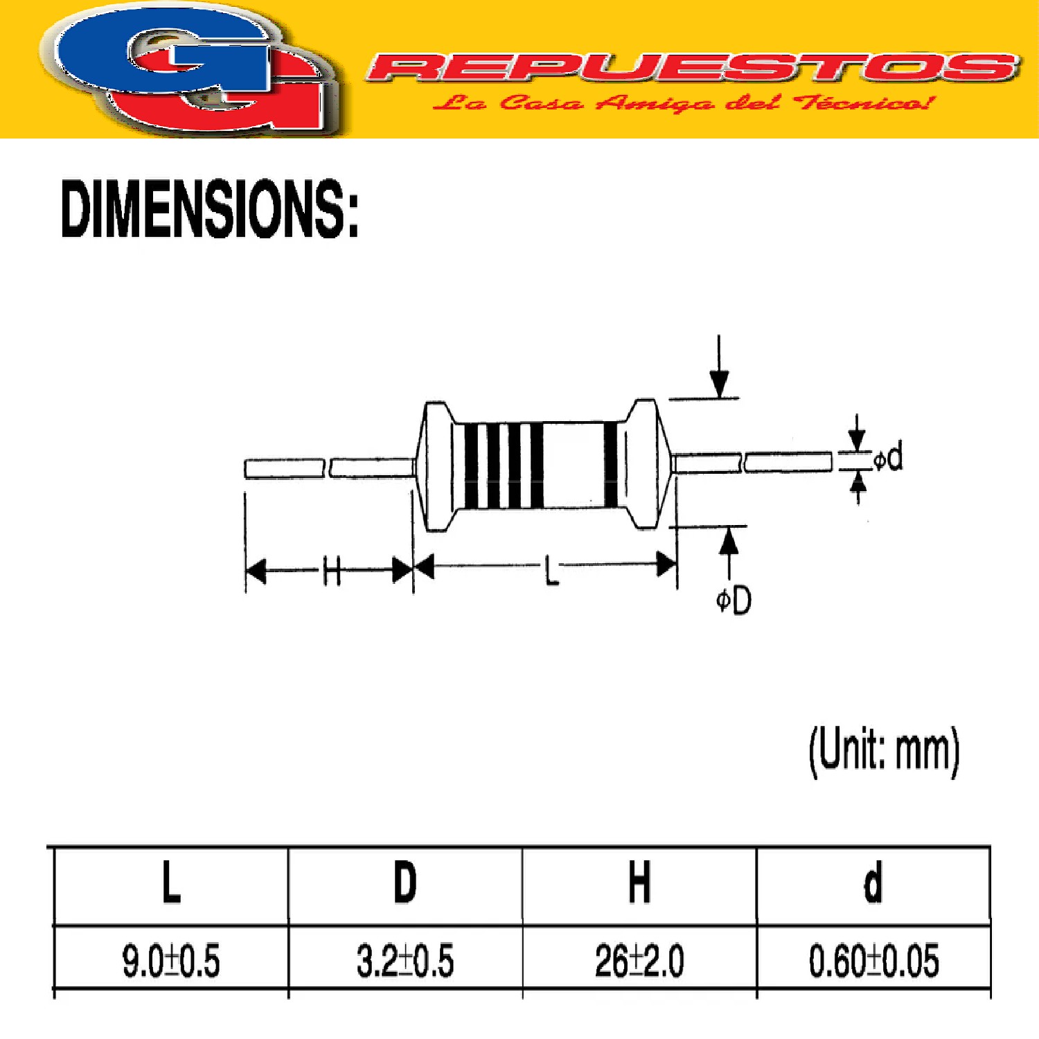RESISTENCIA METAL FILM 1W 5%  12E 12R
