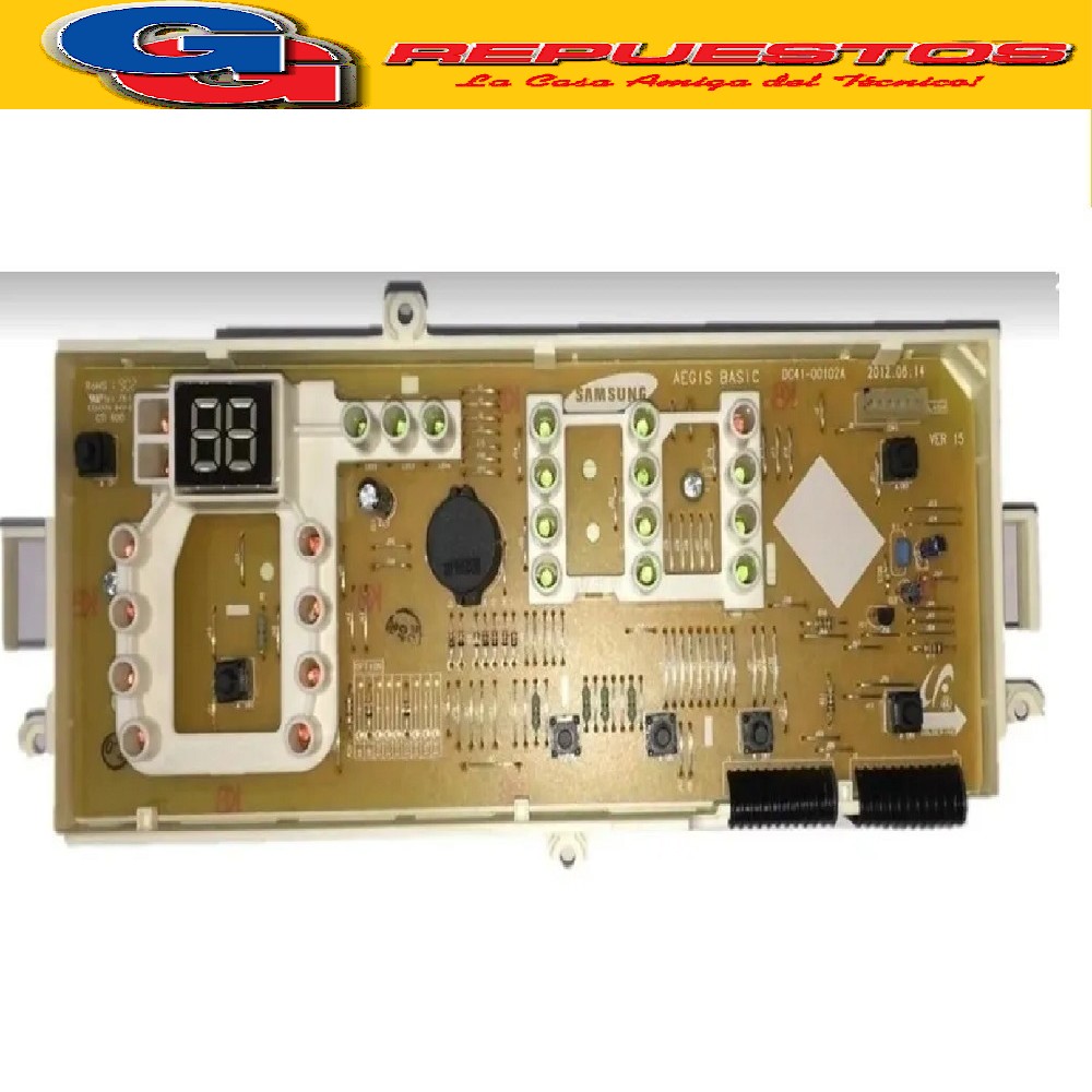 PLAQUETA PRINCIPAL PARA LAVARROPAS SAMSUNG WF8650  DE POTENC IA LAVARROPAS COMPATIBLE CON SAMSUNG (UNIDAD CONTROL PRINCIPAL) Cod.Origen: DC92-00523M (SAMSUNG) PLAQUETA SAMSUNG 8650 QUALITY LINE