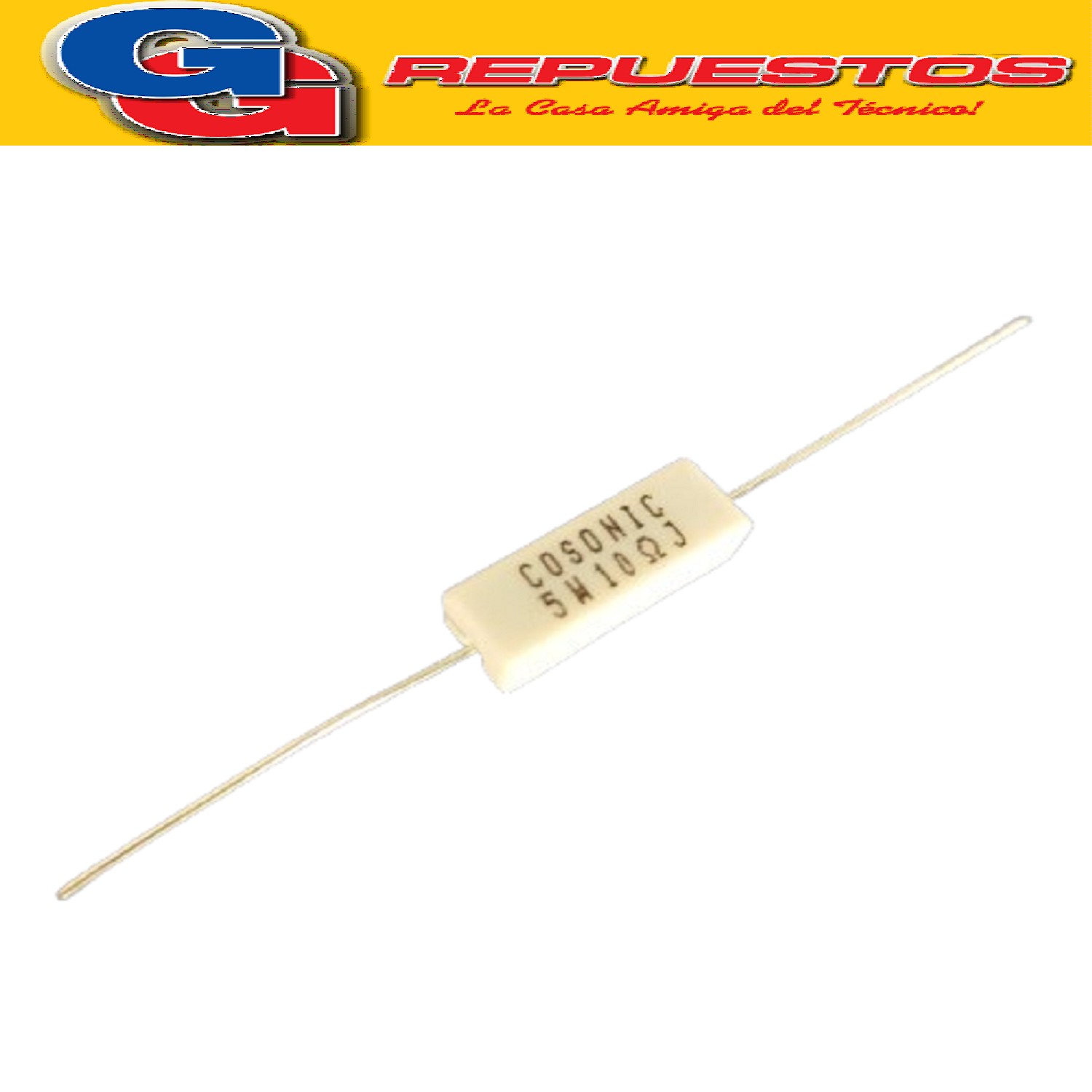 RESISTENCIA CERAMICA 5W 5%  10E 10R