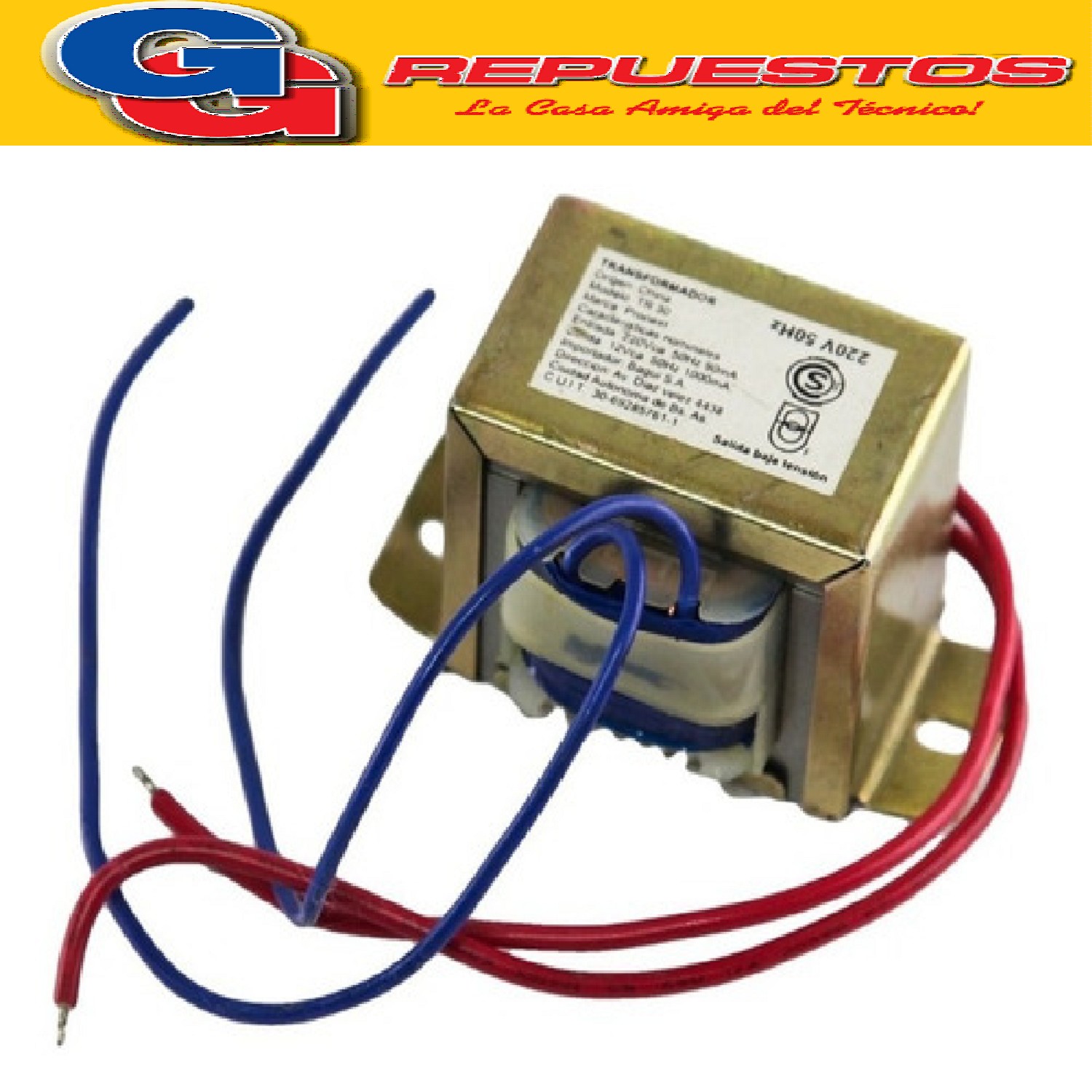 TRANSFORMADOR 15+15V 300mA 0.3A Laminado: 48X18mm