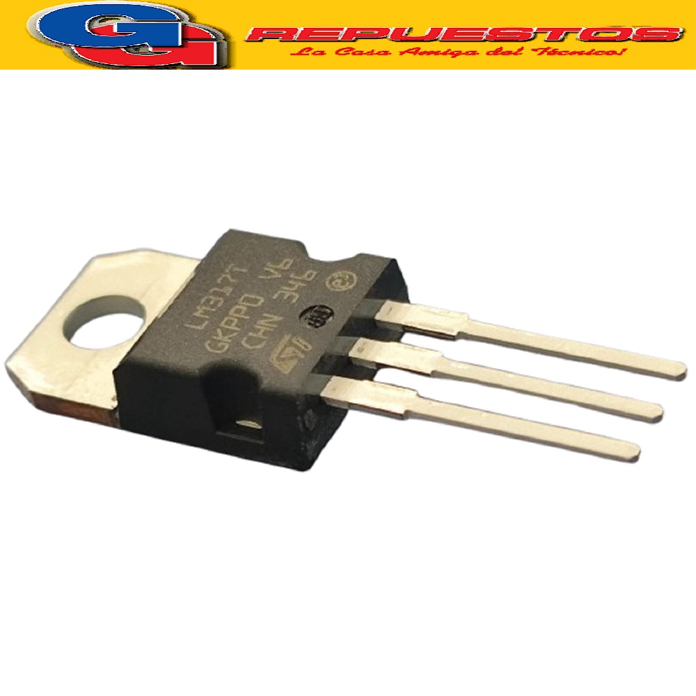 CIRCUITO INTEGRADO LM317T REGULADOR DE TENSION ADJUSTABLE