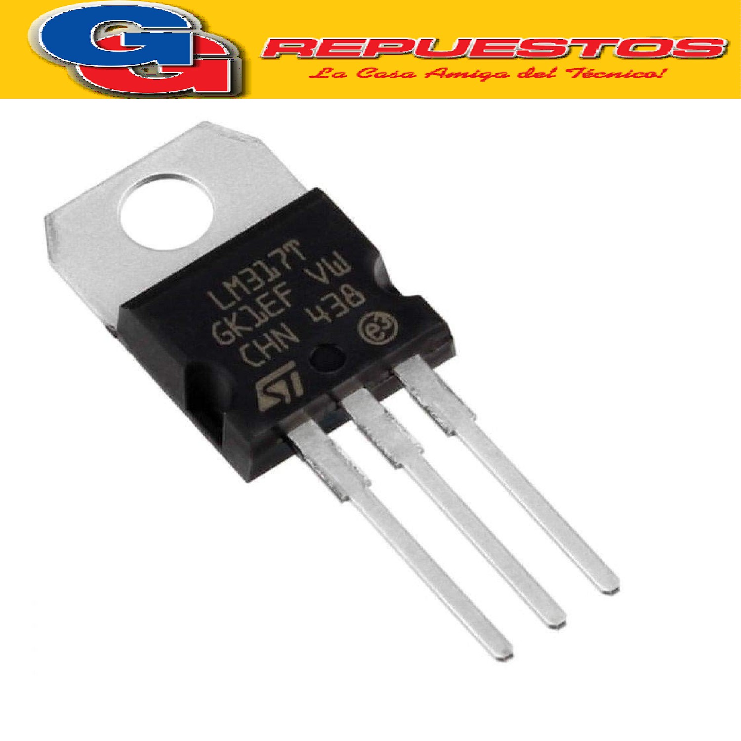 CIRCUITO INTEGRADO LM317T REGULADOR DE TENSION ADJUSTABLE