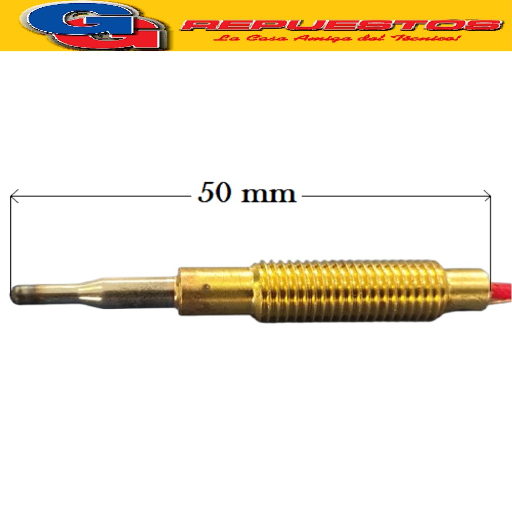 TERMOCUPLA COAXIAL COCINA 1300 MM PIN 2 TUERCAS