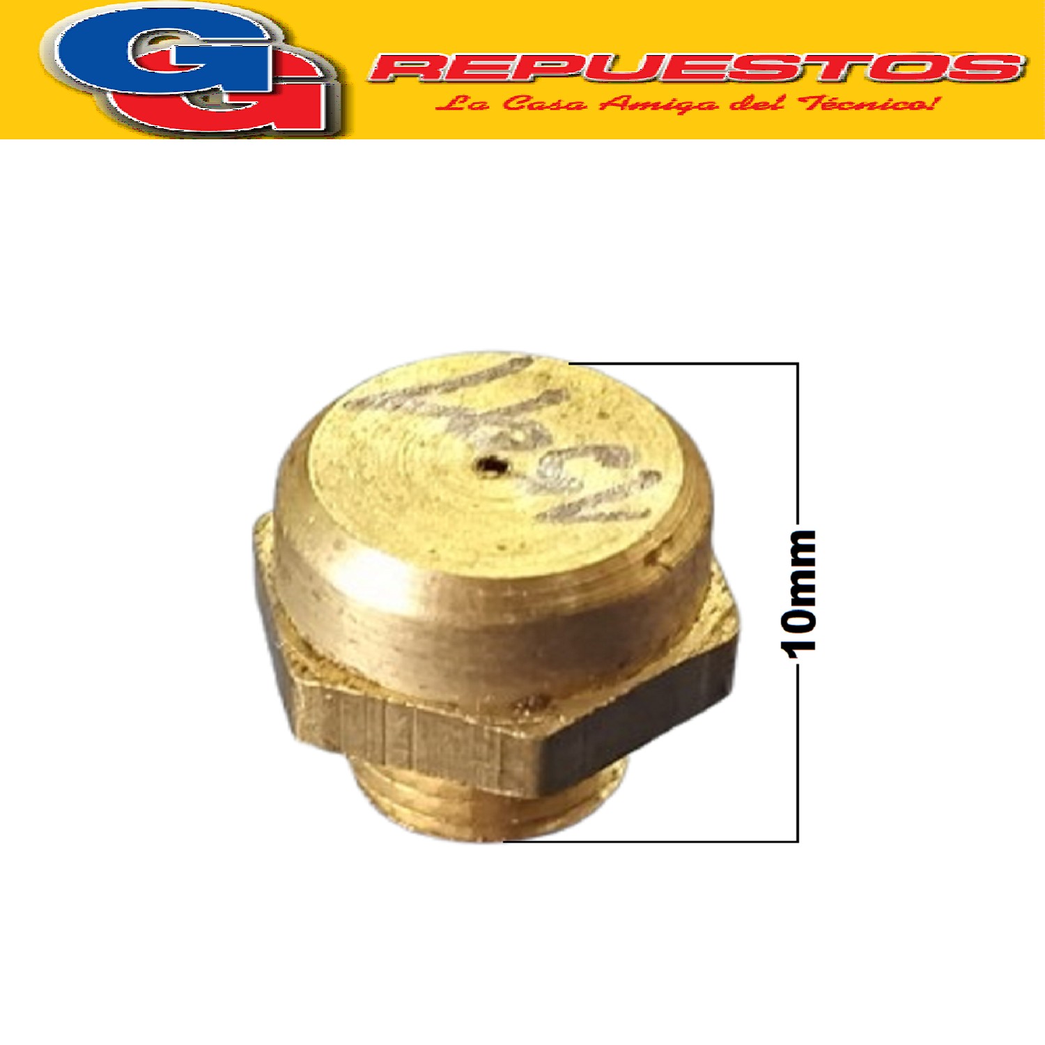 INYECTOR PARA LONGVIE MODERNO QUEMADOR LARGO 10mm   ROSCA 6. 20mm 0.60