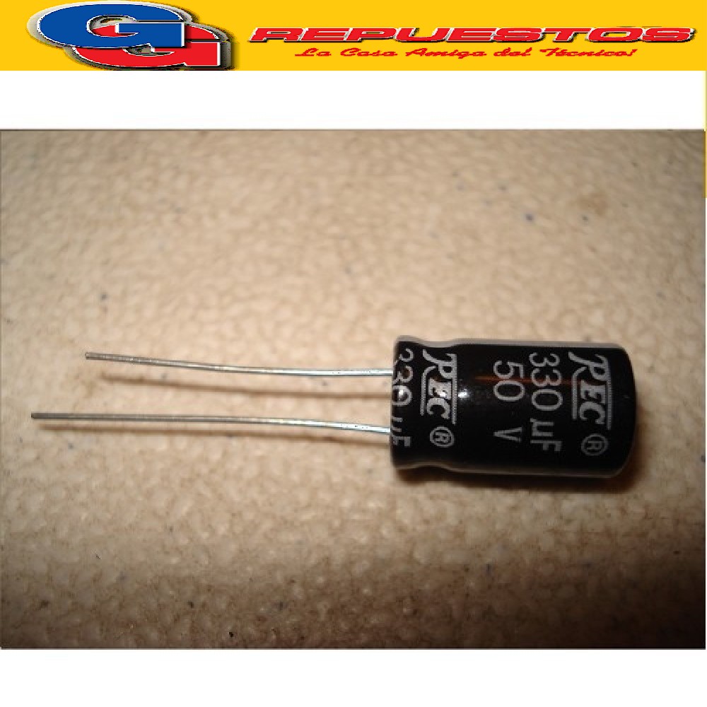 CAPACITOR ELECTROLITICO 330uFX50V RADIAL (10 x 20mm)