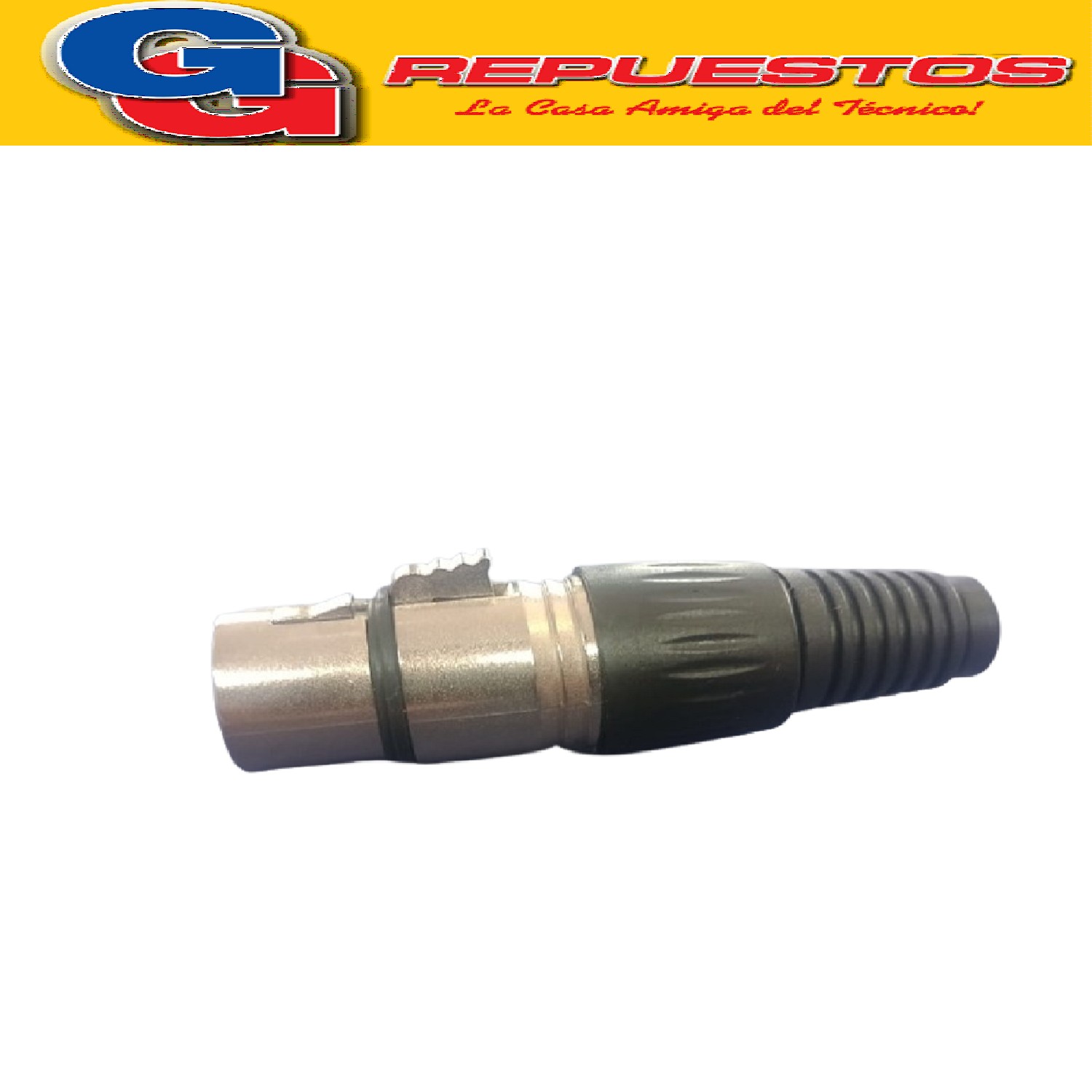FICHA CONECTOR CANON XLR 3P P/CABLE HEMBRA - AUDIO, MICROFON O, LUCES DMX Y MAS