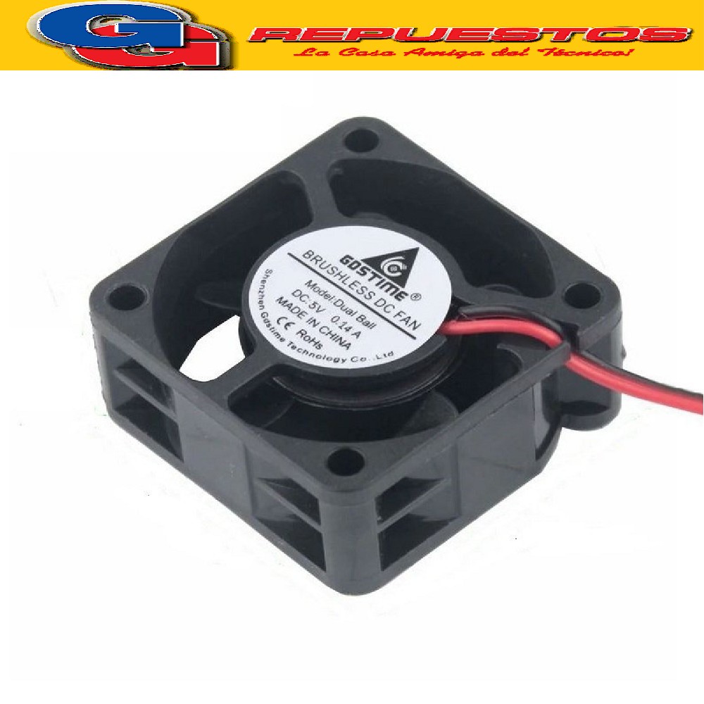 FORZADOR COOLER FAN (40X40X20mm) 1.5 PULGADAS 12V Buje