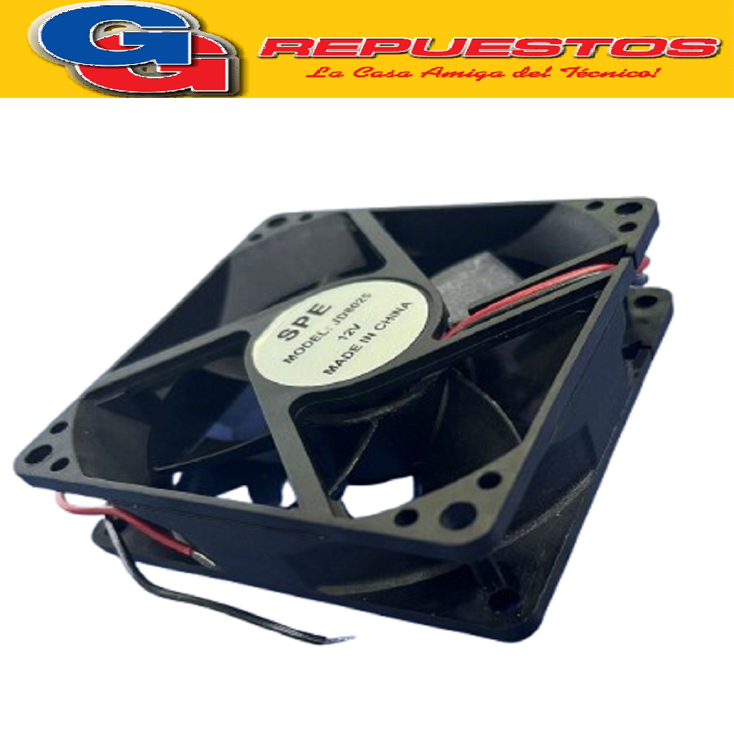 FORZADOR COOLER FAN 80X80X25.5 3 PULGADAS 12V Buje