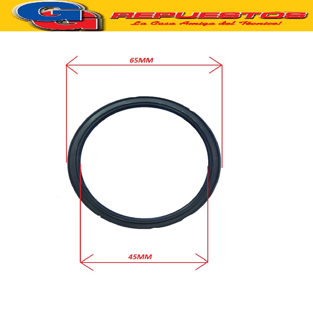 ARO LICUADORA COMPATIBLE CON ULTRACOMB ULTRAMIX ARANDELA GOMA JUNTA DIAMETRO EXTERNO 6.5 cm , DIAMETRO INTERNO 4.5 cm, ESPESOR 2.5 mm
