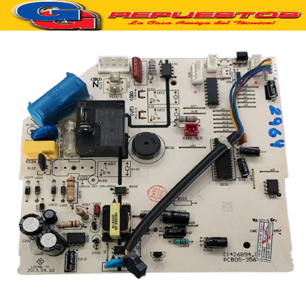 PLAQUETA ORIGINAL AIRE ACONDICIONADO SPLIT (PCB05-356-V04 /  12FC) FRIO - CALOR