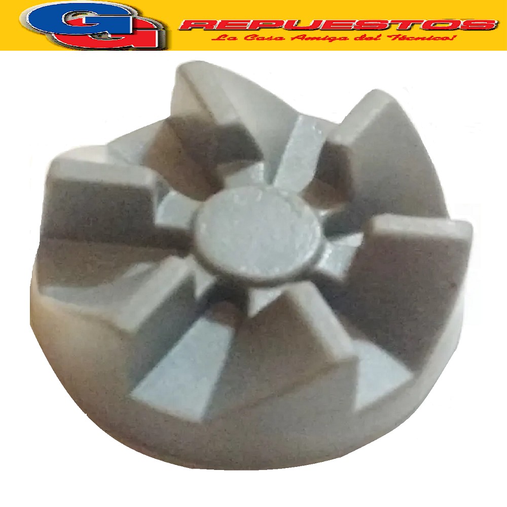 CARDAN ARRASTRE LICUADORA LILIANA AL 466/467 468 469 ELECTRO LUX  DIAMETRO 37 mm , ALTO 14.5 mm , ALTO DE CADA DIENTE 9 mm  ROSCA DERECHA aplicable a modelos AL506 / AL507 / AL508 / AL509 / AL510 / AL516 / AL517 / AL518 / AL511 / AL512 / AL513 / AL519 / AL514
SIEMPRE VERIFICAR SI NECESITA SOLO EL DE JARRA O MOTOR ,O NECESITA LOS DOS (caso contrario no soluciona el inconveniente ), ademas de verificar que el soporte de motor no este roto ya que estas piezas son de goma y funcionan como fusible