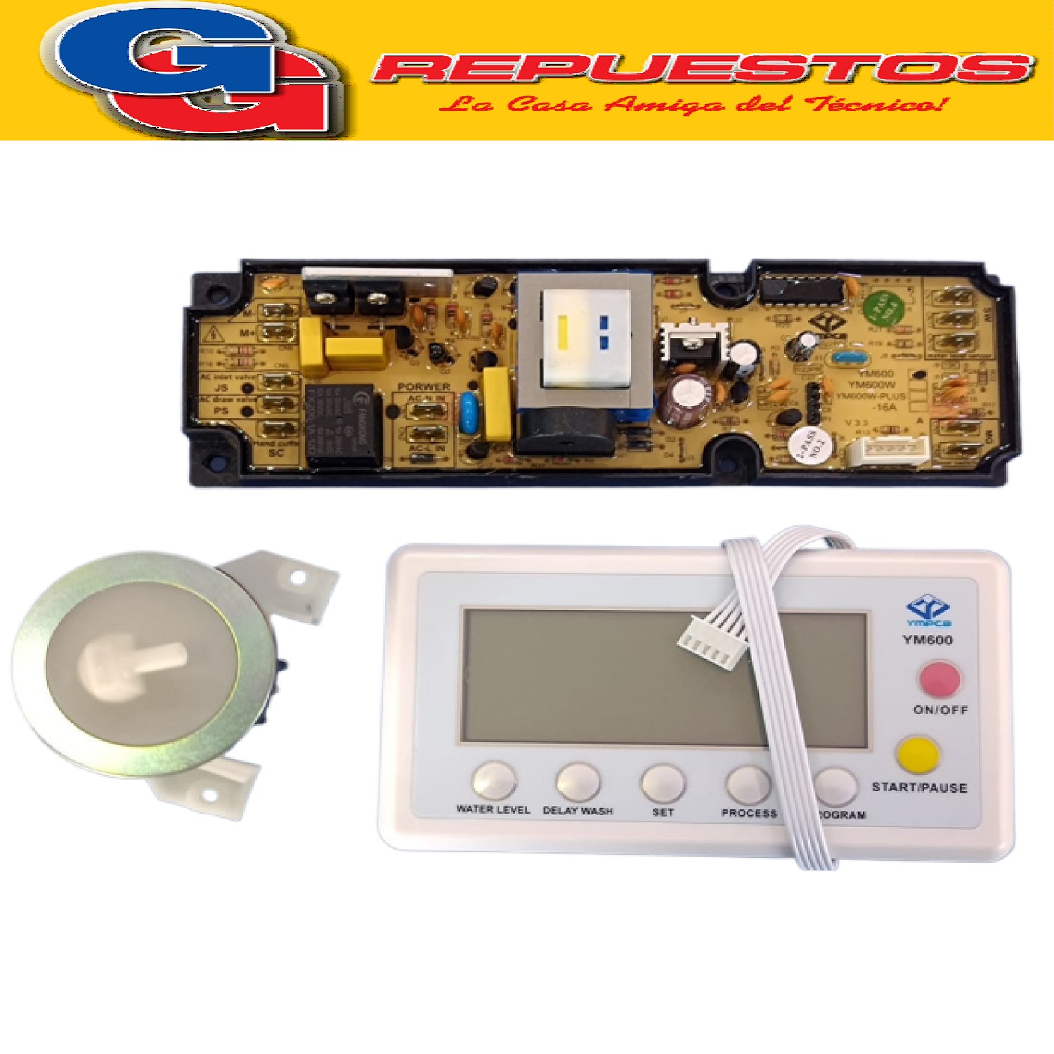 PLAQUETA UNIVERSAL PARA LAVARROPAS CARGA SUPERIOR QL-600 PLA QUETA UNIVERSAL LAVADORA FUZZY QUALITY LINE QL-600 YM600