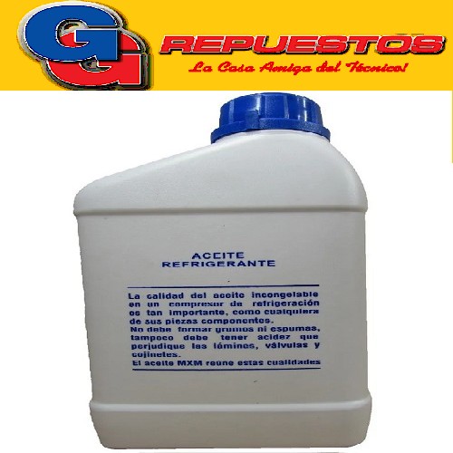 ACEITE REFRIGERACION MXM OIL 1 LITRO R134A PAG68 ESPECIAL PA RA USO EN AUTOMOTOR