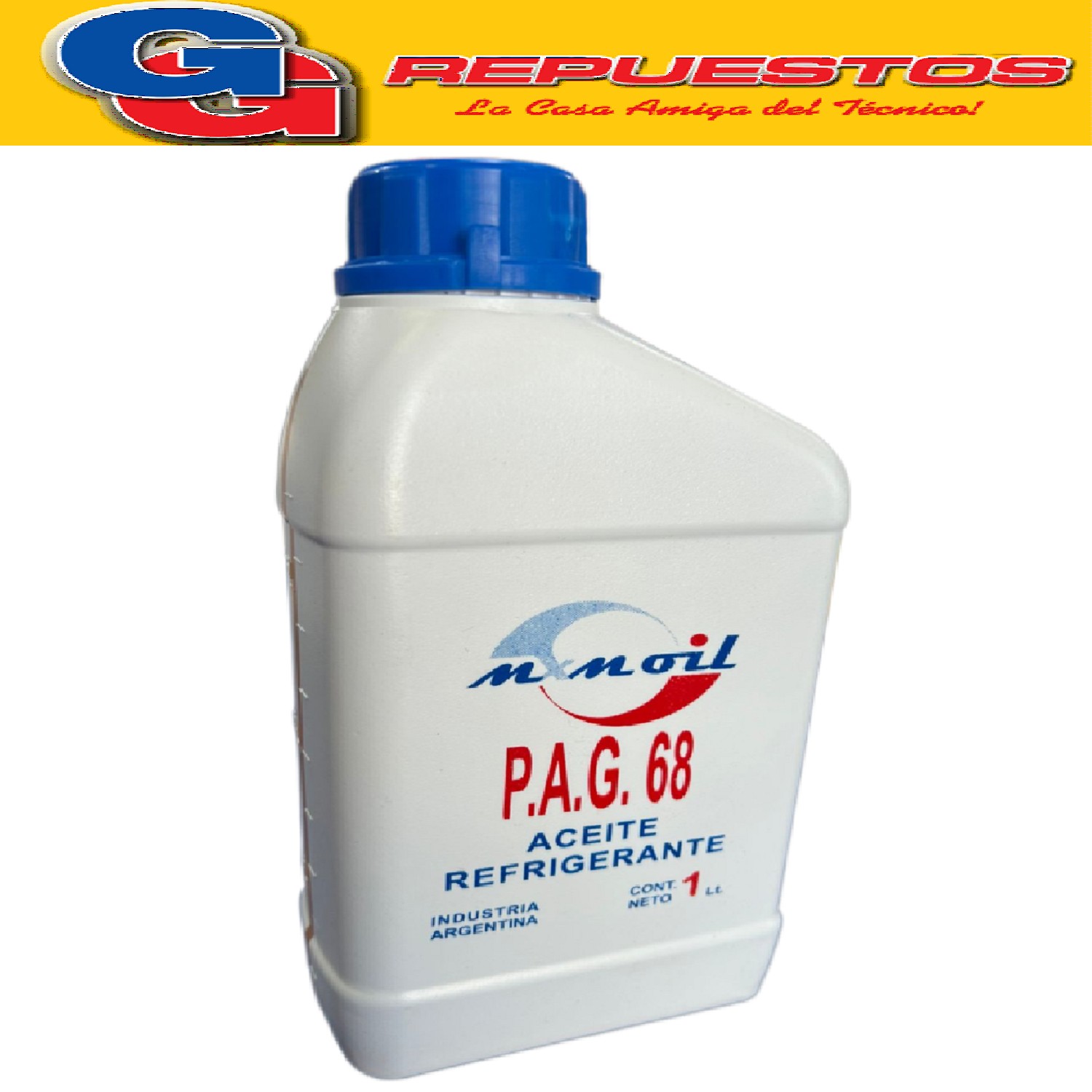 ACEITE REFRIGERACION MXM OIL 1 LITRO R134A PAG68 ESPECIAL PA RA USO EN AUTOMOTOR