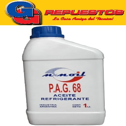 ACEITE REFRIGERACION MXM OIL 1 LITRO R134A PAG68 ESPECIAL PA RA USO EN AUTOMOTOR