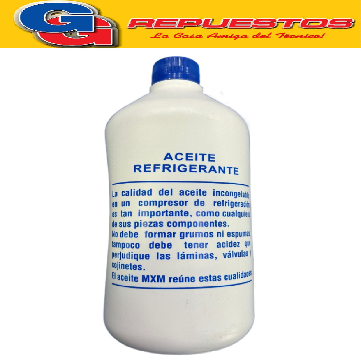 ACEITE REFRIGERACION 1 LITRO R12-R22 VISCOSIDAD 150  INCONGE LABLE MXM OIL- visc.150- R12 R22