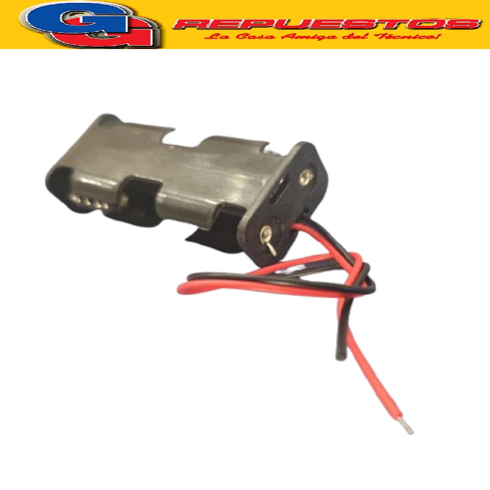 PORTAPILAS X 2 AA CON CABLE