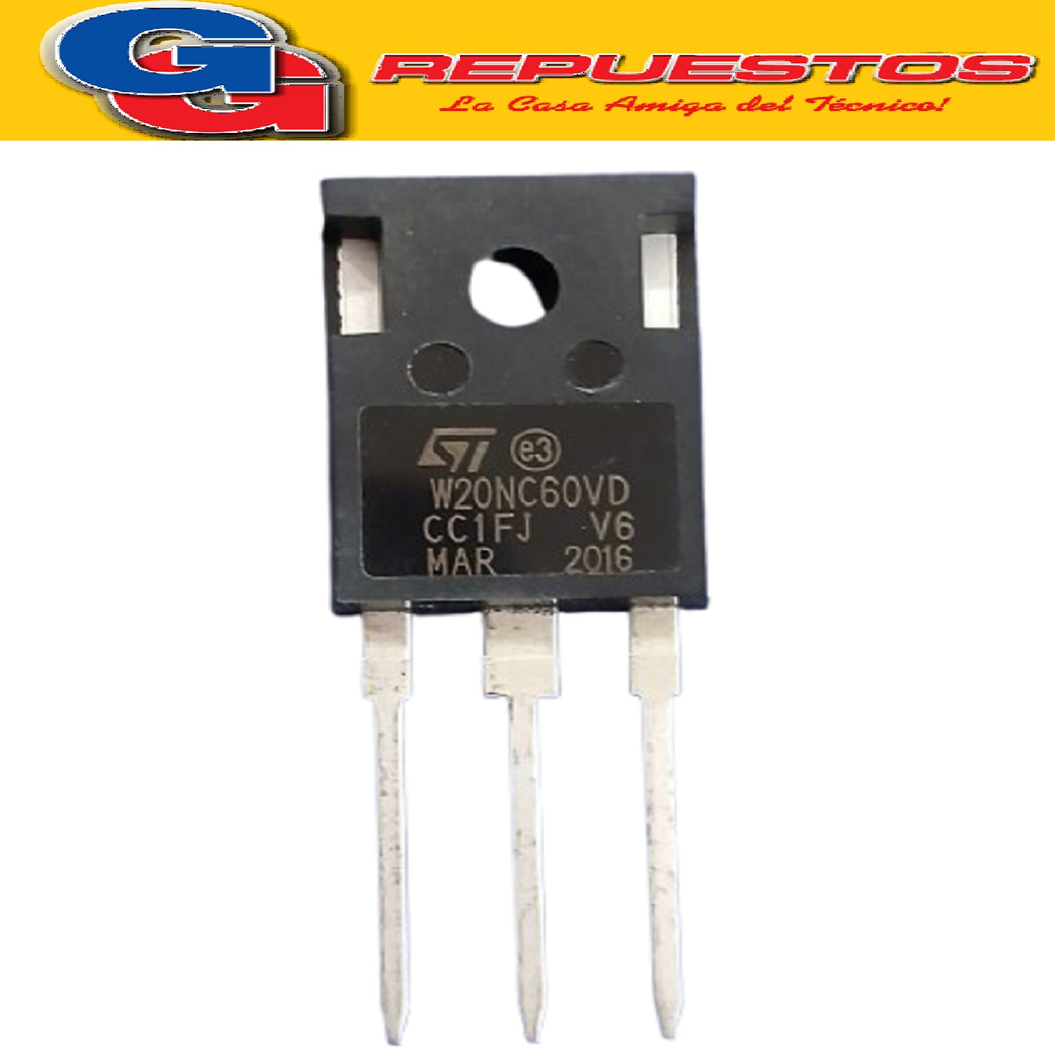 TRANSISTOR FET 20NC60VD FET N (600V- 30A )