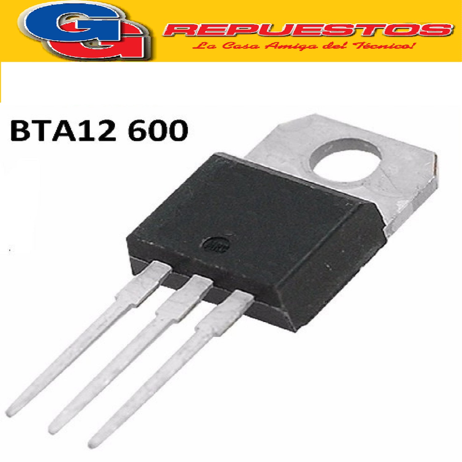 BTA12 600 / 600C / 600B TRIAC 600V/12A (IGUAL A BTB 12-600)