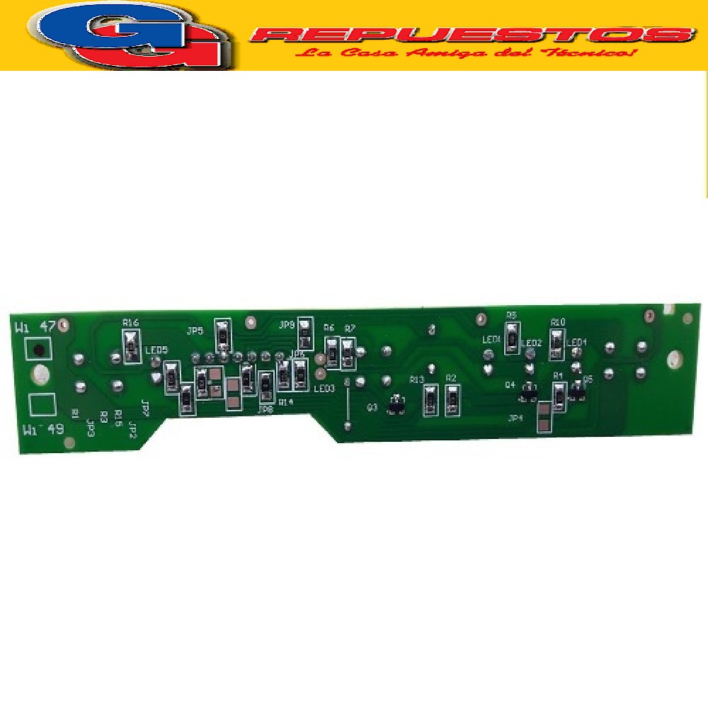 PLAQUETA (MC-H05) HELADERA PARA WHIRLPOOL INTERFACE  WRW51X1 WRW47X1  PLACA SUPER.MANDO INTERFACE WHIRLPOOL WRM40
-WRW47X1-WRW51X1-ESLABON DE LUJO ERM440-ERM480 (S/LED AMARILLO TIPO ORIGINAL) SOLO COMPATIBLE CON PLACA DE POTENCIA MC