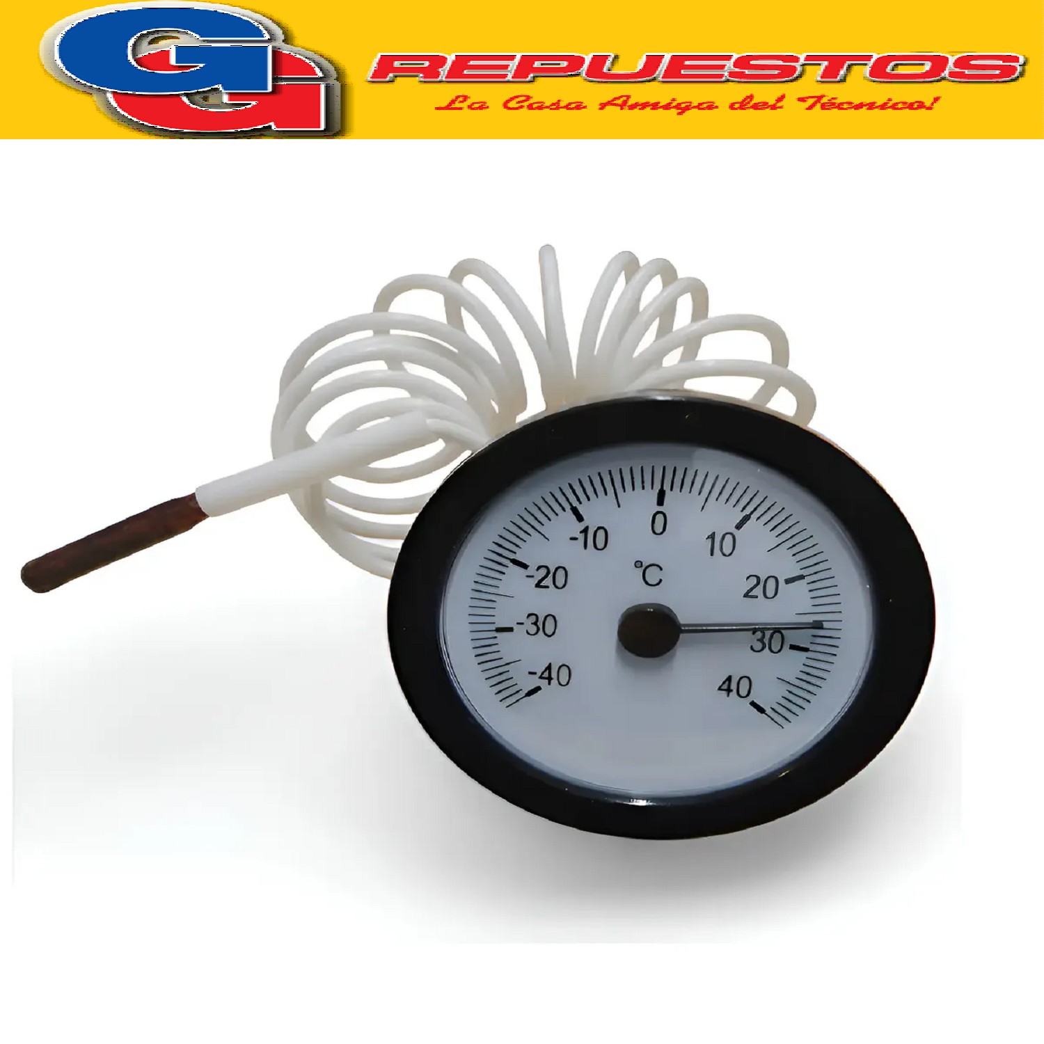 TERMOMETRO PARA TABLERO ANALOGICO 60MM LONG. 1.5M DISTANCIA: -40~+40ºC