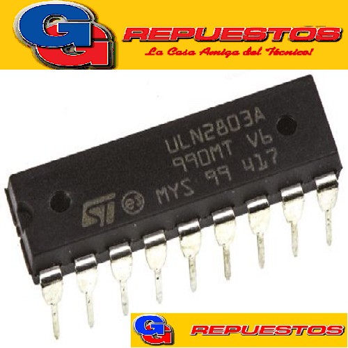 ULN 2803 / 2803A -DIP18- CIRCUITO INTEGRADO ARREGLO DARLINGT ON 50V/500MA